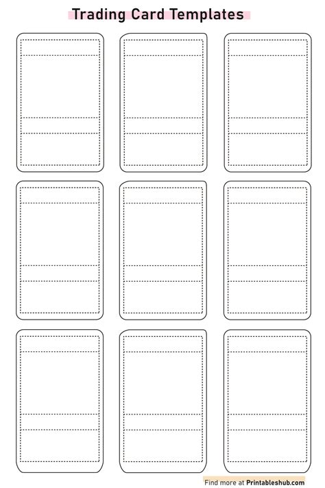 trading card template free|20 FREE Editable Trading Card Templates .